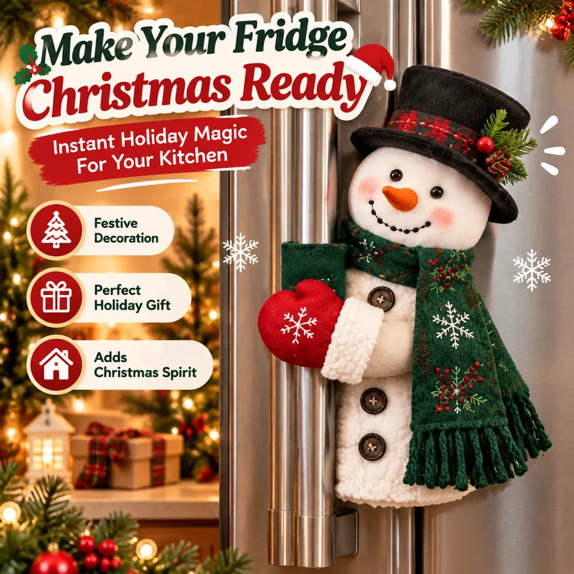 🎅⛄ Santa & Snowman Christmas Handle Decor – Bring Christmas Cheer To Every Corner Of Your Home