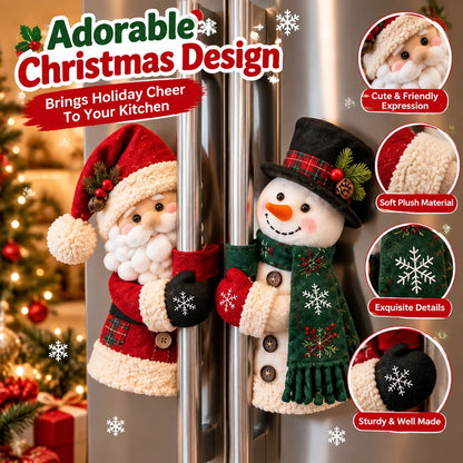 🎅⛄ Santa & Snowman Christmas Handle Decor – Bring Christmas Cheer To Every Corner Of Your Home